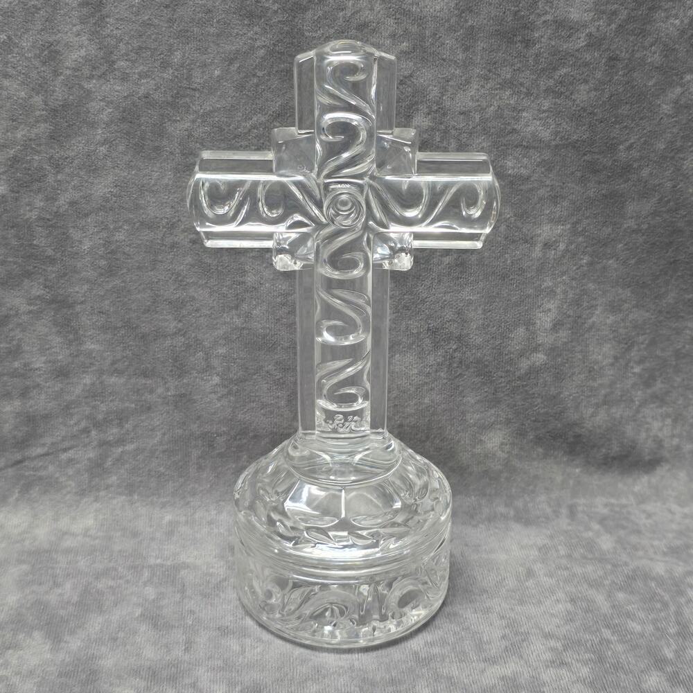 Waterford Marquis Heritage Crystal Wedge Cross Covered Trinket Box